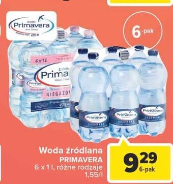 Carrefour Woda gazowana primavera oferta
