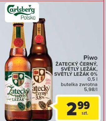 Carrefour Piwo zatecky 0% oferta
