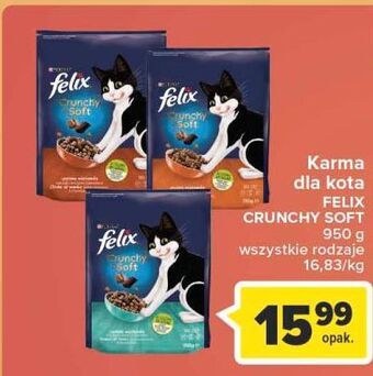Carrefour Karma dla kota wołowina i kurczak z warzywami purina felix crunchy soft oferta