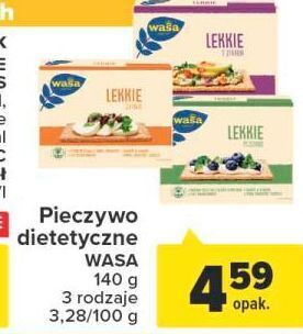 Carrefour Pieczywo lekkie pszenne wasa oferta