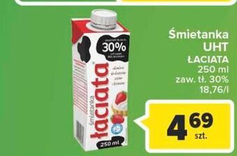 Carrefour Śmietanka 30 % łaciata oferta