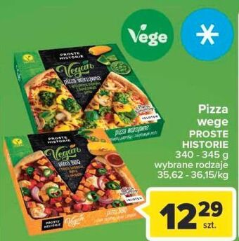 Carrefour Pizza warzywna z grillowaną papryką i bazyliowym pesto iglotex proste historie z pieca kamiennego oferta