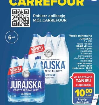 Carrefour Woda gazowana jurajska oferta