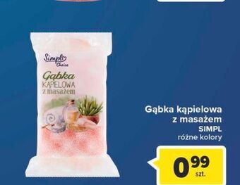 Carrefour Gąbka do kąpieli i masażu simpl oferta