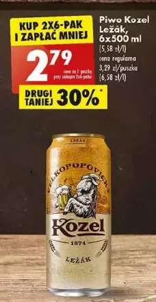 Biedronka Piwo kozel lezak oferta