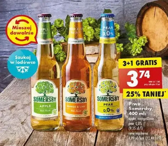 Biedronka Piwo somersby pear 0.0% oferta