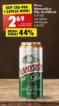 Biedronka Piwo namysłów pils oferta