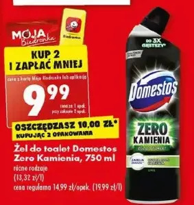 Biedronka Żel do wc lime domestos zero kamienia oferta