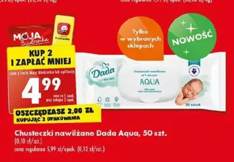 Biedronka Chusteczki nawilżane aqua dada oferta
