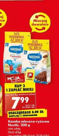 Biedronka Kaszka mleczno-ryżowa kakao nestle oferta