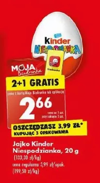 Biedronka Jajko niespodzianka kinder niespodzianka oferta
