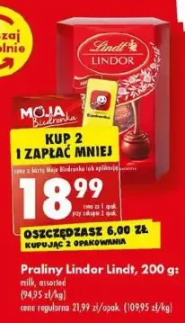 Biedronka Bombonierka milk lindt lindor oferta
