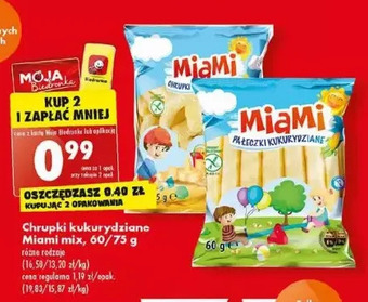Biedronka Chrupki kukurydziane miami oferta