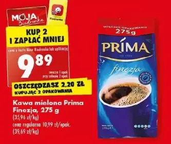 Biedronka Kawa cafe prima finezja oferta