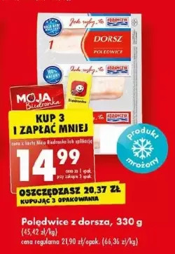 Biedronka Polędwica z dorsza atlantyckiego abramczyk oferta