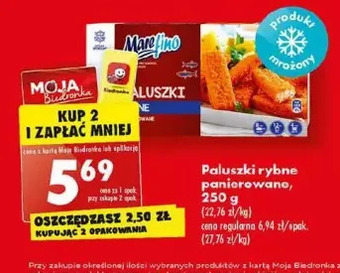 Biedronka Paluszki rybne panierowane mare fino oferta