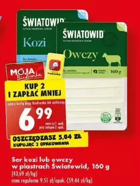 Biedronka Ser kozi w plastrach światowid oferta