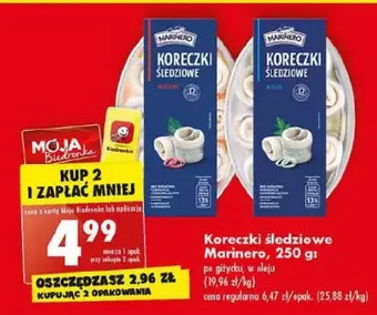 Biedronka Koreczki śledziowe po giżycku marinero oferta