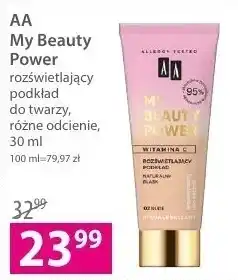 Hebe Aa my beauty power rozświetlający podkład nr 01 vanilla 30 ml oferta