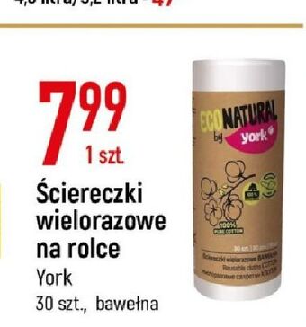 E.Leclerc Ściereczki wielorazowe na rolce york eco natural oferta