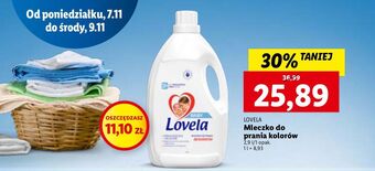 Lidl Mleczko do prania kolorów lovela baby oferta