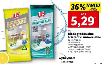 Lidl Chusteczki nawilżane do czyszczenia lemon w5 oferta