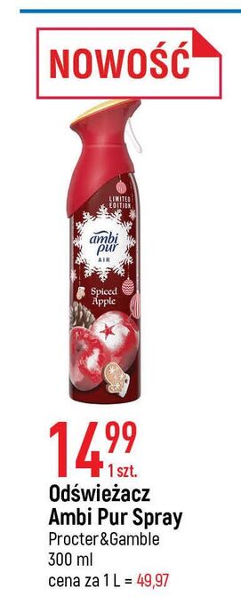 E.Leclerc Odświeżacz powietrza spiced apple ambi pur freshelle oferta