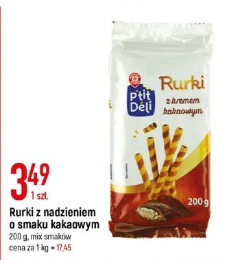 E.Leclerc Rurki z nadzieniem kakaowym wiodąca marka p'tit deli oferta