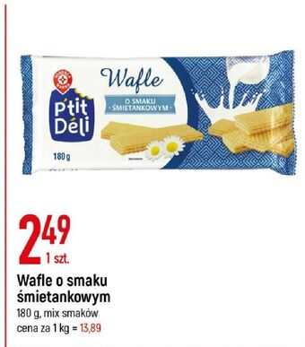 E.Leclerc Wafle śmietankowe wiodąca marka p'tit deli oferta