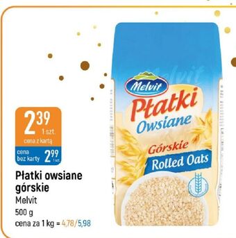 E.Leclerc Płatki owsiane górskie melvit oferta