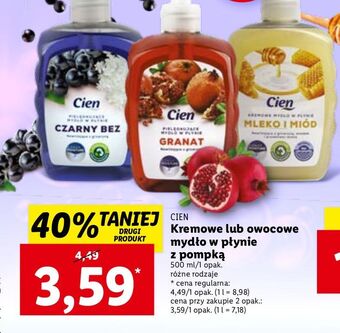 Lidl Mydło w płynie mleko i miód cien oferta