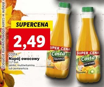Lidl Napój pomarańczowy costa oferta