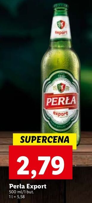 Lidl Piwo perła export oferta