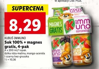 Lidl Napój mix kubuś immuno odporność oferta