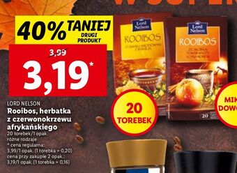 Lidl Herbata ze skórką pomarańczy i cynamonem lord nelson rooibos oferta