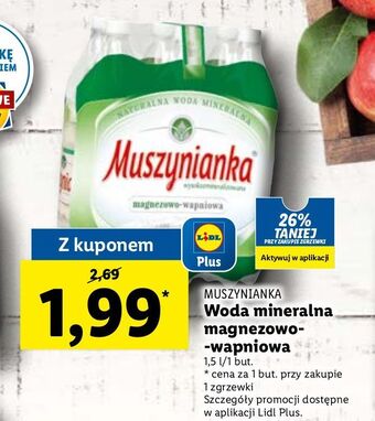 Lidl Woda niegazowana muszynianka oferta