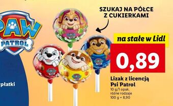 Lidl Lizak pop up psi patrol oferta