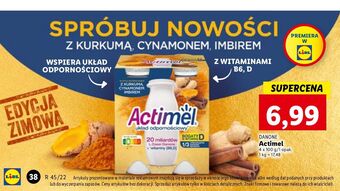 Lidl Jogurt z kurkumą cynamonem i imbirem danone actimel oferta
