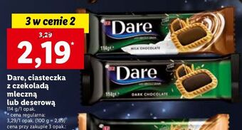 Lidl Ciastka czekoladowe eti dare oferta