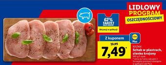 Lidl Schab wieprzowy bez kości plastry rzeźnik codzienna dostawa oferta