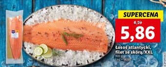 Lidl Łosoś atlantycki xxl filet ze skórą targ rybny lidla oferta