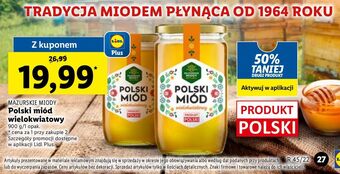 Lidl Polski miód wielokwiatowy mazurskie miody oferta
