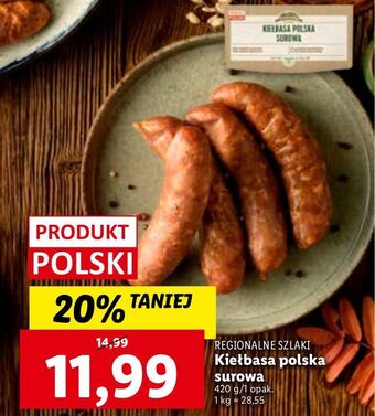 Lidl Kiełbasa polska surowa regionalne szlaki oferta