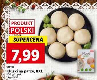 Lidl Kluski na parze virtu oferta