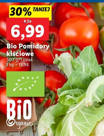 Lidl Pomidory kiściowe bio oferta