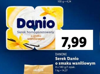 Lidl Serek wanilia danone danio oferta