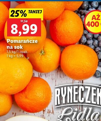 Lidl Pomarańcze oferta