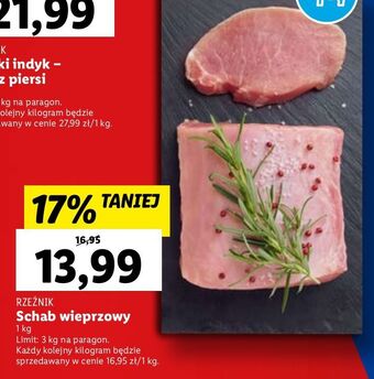 Lidl Schab wieprzowy bez kości rzeźnik codzienna dostawa oferta