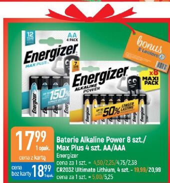 E.Leclerc Baterie alkaliczne aaa energizer oferta
