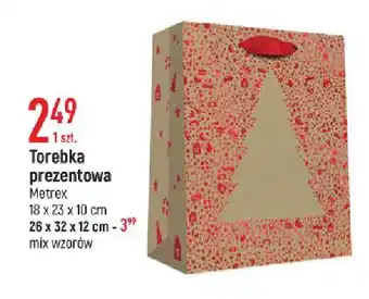 E.Leclerc Torebka prezentowa 26 x 32 cm metrex oferta